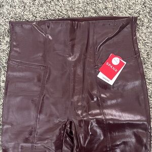 Spanx Petite Ruby High-Waisted Faux Leather Pants
